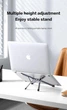 Настольная подставка для ноутбука UGREEN X Type Folding Laptop Stand Grey (LP838) - изображение 2