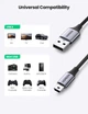 Кабель Ugreen Mini USB to USB в нейлоновой оплетке 2 м Black (US375) - изображение 2