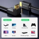 Кабель HDMI UGREEN HDMI to HDMI с прямым углом 90-Degree Angled Cable HDMI v2.0 1 м Black (HD103) - изображение 7