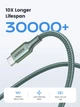 Кабель зарядный UGREEN USB C to USB C 100W Fast Charge Cable 1 м Green (US316) - изображение 5