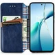 Чехол Deexe Rhombus Wallet для Samsung Galaxy S26 - Blue - изображение 2