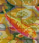 Набор для вышивания по нанесённой на канву схеме "Nine carps". AIDA 14CT printed 41*29 см - изображение 5
