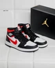 Кросівки чоловічі NK Jordan Retro 1 Hight 42 (26.5 см) Black White Red (арт 1316) - изображение 1