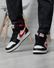 Кросівки чоловічі NK Jordan Retro 1 Hight 42 (26.5 см) Black White Red (арт 1316) - изображение 5