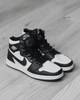 Кросівки чоловічі NK Jordan Retro 1 Hight 43 (27 см) Black White (арт 1313) - зображення 8
