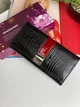 Кошелек женский натуральная лаковая кожа черный АЕ207-1 - изображение 5