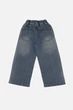 Джинсы wide leg для девочки 116 цвет голубой YZTX KIDS ЦБ-00290304 - изображение 3