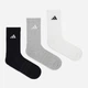 Набор женских носков высоких хлопковых Adidas KC9624 37-39 3 пары Черный/Серый/Белый (4068821138162) - изображение 1