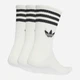 Набор женских носков высоких хлопковых Adidas JV7401 40-42 3 пары Белый (4068807907195) - изображение 2