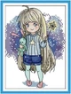 Набір для вишивання за нанесеною на канву схемою "Magical girl". AIDA 14CT printed 16*21 см - зображення 1