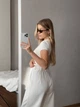 Базовые женские классические брюки белые 42-44 р4942.391 - изображение 9