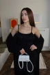 Женский комплект кардиган и платье черное 44-46 р4942.385 - изображение 2
