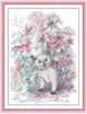 Набір для вишивання за нанесеною на канву схемою "Kitten in early spring". AIDA 14CT printed 31*41 см - зображення 1