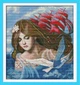 Набір для вишивання за нанесеною на канву схемою "Deep red sail". AIDA 14CT printed 38*42 см - зображення 1