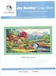 Набір для вишивання за нанесеною на канву схемою "Farm scene". AIDA 14CT printed, 54*33 см - зображення 2