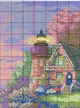Набір для вишивання за нанесеною на канву схемою "The seaside lighthouse (1)". AIDA 14CT printed, 44*36 см - зображення 6