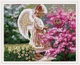 Набір для вишивання за нанесеною на канву схемою "Angel and maple leaf". AIDA 14CT printed , 57*47 см - зображення 1
