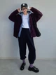 Кардиган женский UNIQLO 428212454 L Фиолетовый (1159852963) - изображение 4