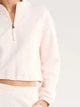 Толстовка на молнии на флисе без капюшона женская Calvin Klein 869609325 XL Розовая (1159853047) - изображение 3