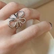 Каблучка у формі квітки "Flower Ring", срібло - изображение 1