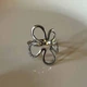 Каблучка у формі квітки "Flower Ring", срібло - изображение 2