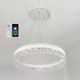 Керована світлодіодна люстра Esllse STELLA ICE 80W R-APP-500x1200- WHITE/CLEAR-220-IP20 - зображення 3