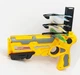 Детский игрушечный пистолет стреляющий самолетами катапульта 4 шт Toy-Skew дальность до 8 метров Желтый - изображение 3