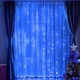 Гірлянда штора водоспад 320LED синій світло 3х2м для прикраси інтер'єру - зображення 10