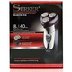 Электробритва SURKER SK-316 аккумуляторная с USB триммер для бороды с индикатором заряда влагозащищенный корпус черный - изображение 7