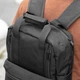 Рюкзак сумка чоловічий PROFI Black чорний міський для ноутбука 15.6 з міцної тканини Cordura та фурнітурою YKK - зображення 3