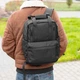 Рюкзак сумка чоловічий PROFI Black чорний міський для ноутбука 15.6 з міцної тканини Cordura та фурнітурою YKK - зображення 13