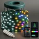 Гирлянда Конский хвост 250LED 25м с пультом управления для новогоднего оформления USB разноцветная - изображение 1