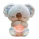 Дышащая игрушка коала 25 см мягкая игрушка ночник для сна серая из плюша с наполнителем холлофайбер EL-2117-59 - изображение 3
