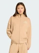 Толстовка на молнии с капюшоном женская Adidas Z.N.E. Fz JY5970 XL Бежевая (4068808935074) - изображение 1
