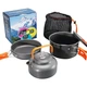 Походный набор посуды кастрюля чайник сковорода для туризма Cooking Set DS-308 - изображение 1