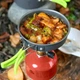 Походный набор посуды кастрюля чайник сковорода для туризма Cooking Set DS-308 - изображение 2