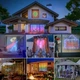 Светодиодная гирлянда-занавес RGB с USB-питанием 400 LED 3x2м с пультом ДУ для новогоднего декора бронзовый Снеговик - изображение 7