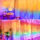 Гірлянда штора водоспад 320LED RGB 2х1.5м із живленням від USB для новорічного прикраси інтер'єру - зображення 3