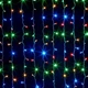 Гірлянда штора водоспад 320LED RGB 2х1.5м із живленням від USB для новорічного прикраси інтер'єру - зображення 5