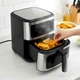 Аерофритниця Hoffmans HM-791 Pro Chef Edition потужність 1000 Вт 6 режимів нержавіюча сталь срібляста безмасляна фритюрниця - зображення 2