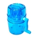 Компактный ручной измельчитель льда 500 мл круглая форма прозрачный синий - изображение 4