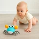 Интерактивная игрушка краб танцующий 23см с музыкальными световыми звуковыми эффектами для детей от 3 лет бирюзовый пластиковый - изображение 1