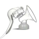 Ручной молокоотсос механический с регулировкой силы сцеживания массажером для кормления 150мл белый - изображение 6