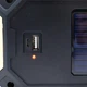 Ліхтар-прожектор 2в1 HS-8029 із сонячною панеллю USB-зарядкою PowerBank 2800 мАг ручний LED світильник чорний - зображення 8