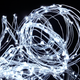 Светодиодная гирлянда USB 200 LED 2 метра 30 нитей холодный белый для украшения елки - изображение 8
