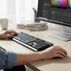 Комплект беспроводная клавиатура и мышь USB адаптер 2.4 ГГц черный для ПК и ноутбука JEDEL WS736 - изображение 2