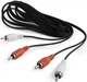 Кабель Cablexpert 2xRCA - 2xRCA 15 м Black (CCA-2R2R-15M) - зображення 1