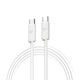 Дата кабель USB-C to USB-C 1.2m TPE 60W white Armorstandart (ARM75872) - зображення 1