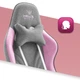 Крісло геймерське комп'ютерне Hell's Rainbow Pink-Grey тканина (5904204981392) - зображення 6
