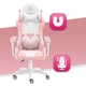Кресло геймерское компьютерное Hell's Rainbow Pink-White (5904204981125) - изображение 7